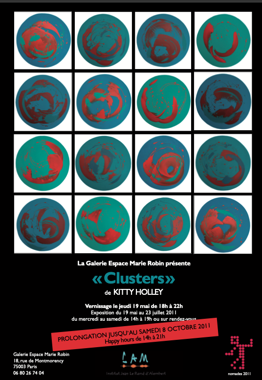 Affiche historique de l'exposition Clusters en 2011