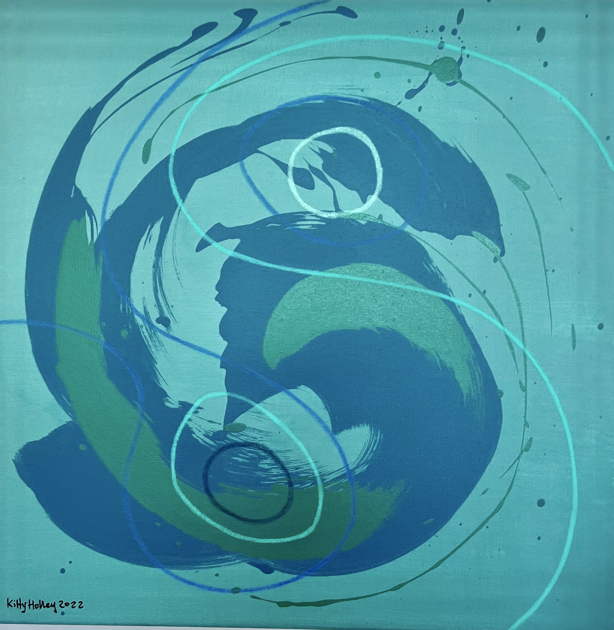 Peinture Écume marine II par Kitty Holley