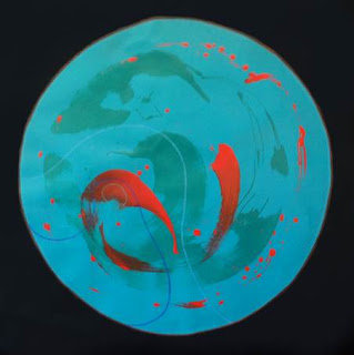 Peinture circulaire 1 m² d'imaginaire voyageur Trois-Rivières Canada