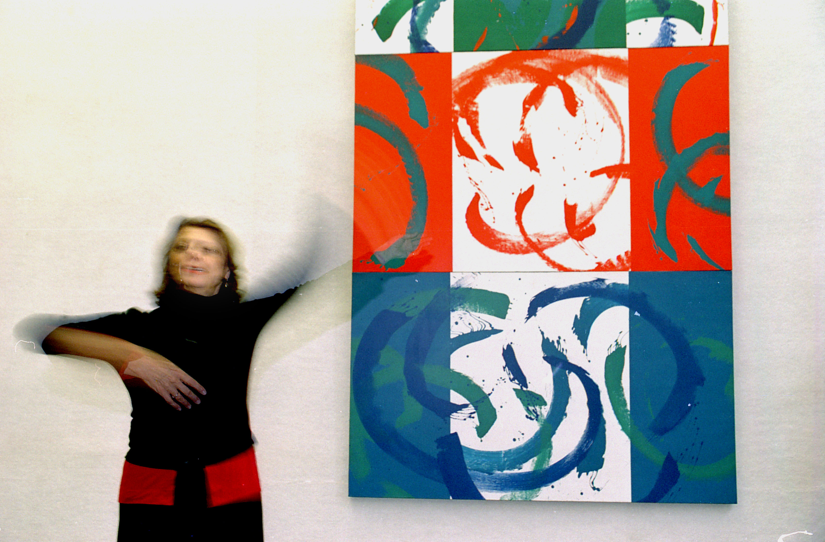 Kitty Holley devant le tableau, Canton 2006