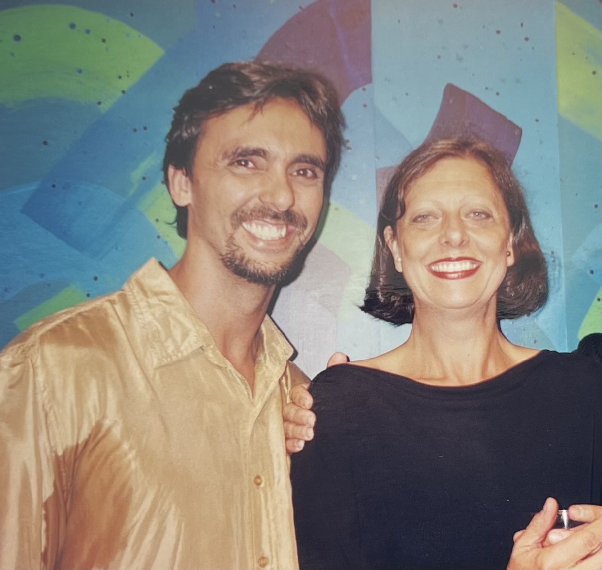 Kitty Holley avec le musicien jazzman Otavio Garcia, Rio de Janeiro, 2001