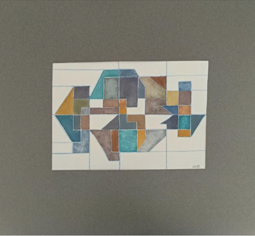 Peinture extraite de la série Les villes imaginaires (1988) par Kitty Holley