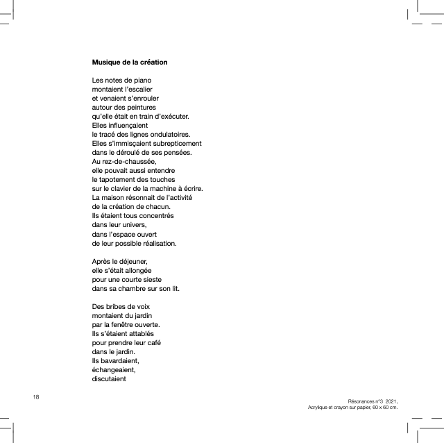 Musique de la création Première partie