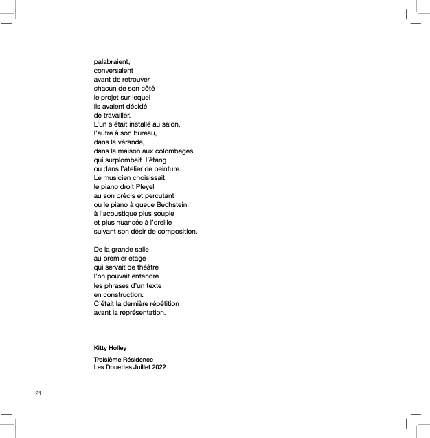 Musique de la création Deuxième partie