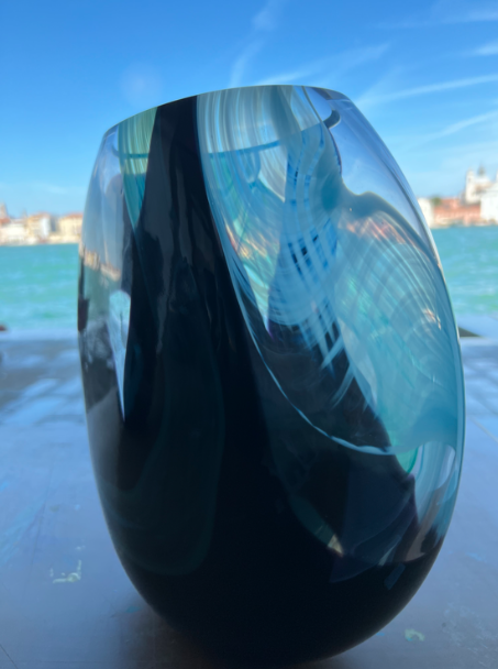 Vase Linea d'Onda I Verre de Murano par Kitty Holley
